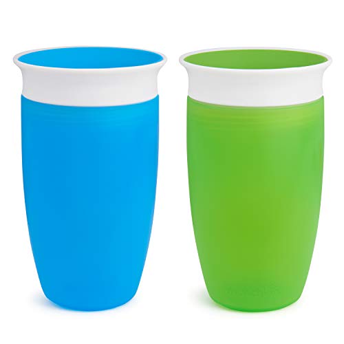Product Cover Munchkin Miracle 360 Sippy Cup, Green/Blue, 10 Ounce, 2 Count