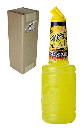 Product Cover Finest Call Premium Sweet & Sour Drink Mix, 1 Liter Bottle (33.8 Fl Oz), Individually Boxed