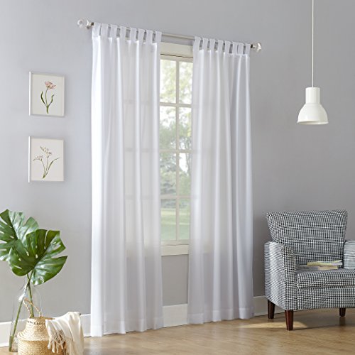 Product Cover No. 918 Trevor Heathered Texture Semi-Sheer Tab Top Curtain Panel, 40