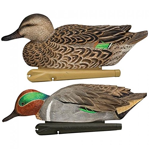 Product Cover Avian-X Top Flight Duck Green Wing Teal Floater Decoy (6 Pack), Brown