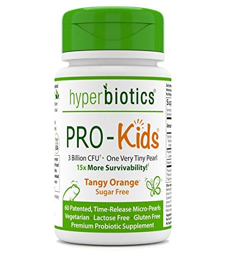 Product Cover PRO-Kids: Children's Probiotics - 60 Tiny, Sugar Free, Once Daily, Time Release Pearls - 15x More Effective Than Capsules - Recommended with Vitamins - for Kids Ages 3 and Up - Very Easy to Swallow