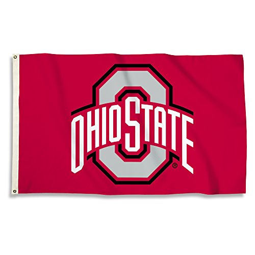 Product Cover NCAA Ohio State Buckeyes 3 x 5-Feet Flag with Grommets, Team Color,