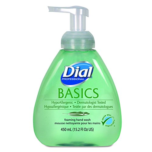 Product Cover Dial Professional Foaming Lotion Hand Soap with Aloe | Hypoallergenic | Dermatologist Tested | Mild & Gentle | Commercial & Home Use | Green Seal Certified | Honeysuckle | 15.2 oz Bottles | Case of 4