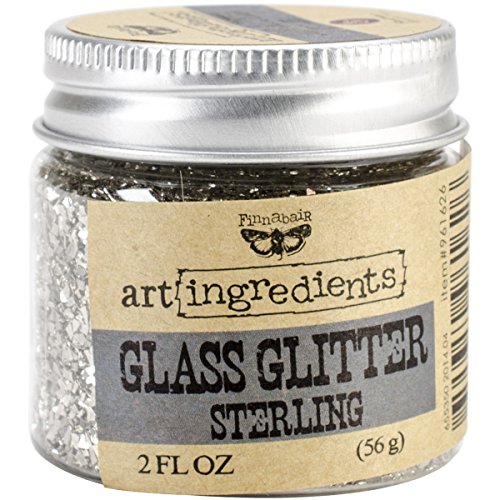 Product Cover Prima Marketing Art Ingredients Glass Glitter, 2-Ounce, Sterling