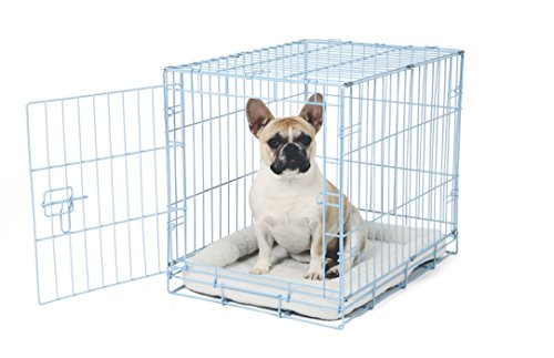 Product Cover Carlson Blue Secure and Compact Single Door Metal Dog Crate, Small