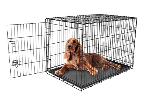 Product Cover Carlson Pet Products Secure and Foldable Single Door Metal Dog Crate, Intermediate