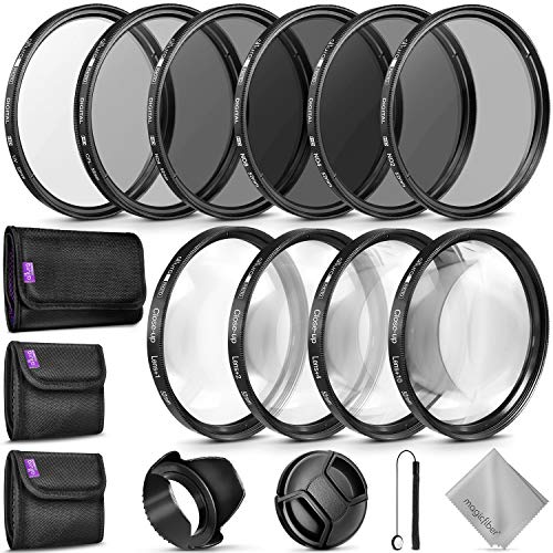 Product Cover 52MM Complete Lens Filter Accessory Kit for Nikon D3300 D3200 D3100 D3000 D5300 D5200 D5100 D5000 D7000 D7100 DSLR Camera
