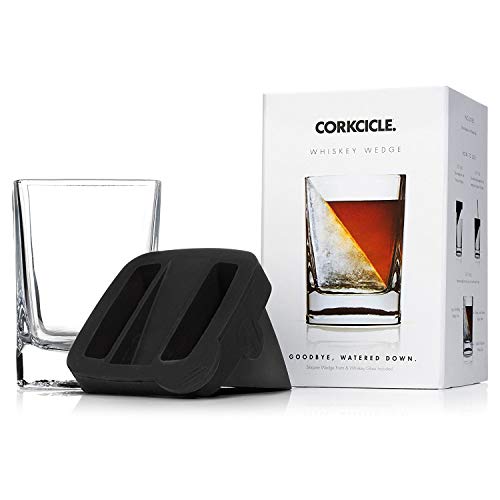 Product Cover Corkcicle Whiskey Wedge (1 Double Old Fashioned Glass + 1 Silicone Ice Form)
