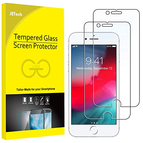 Product Cover JETech 2-Pack Screen Protector for Apple iPhone 6, iPhone 6s, iPhone 7, and iPhone 8, Tempered Glass Film, 4.7-Inch