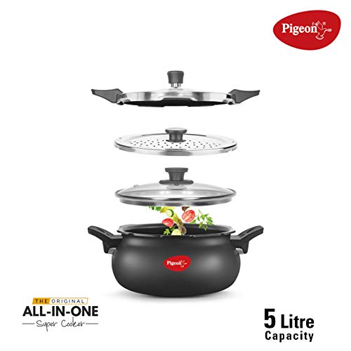 Product Cover Pigeon 3 in 1 Hard Anodized Super Cooker 5 litres