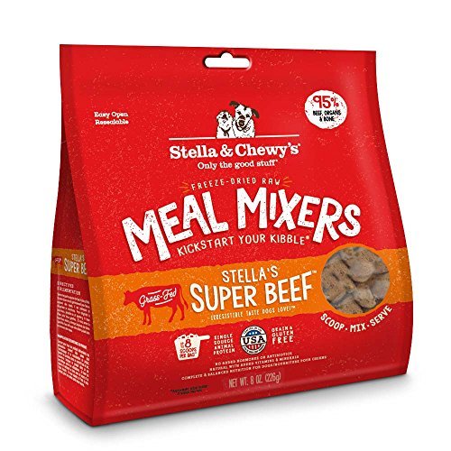 Product Cover Stella & Chewy's Freeze-Dried Raw Stella's Super Beef Meal Mixers Dog Food Topper, 8 oz. Bag