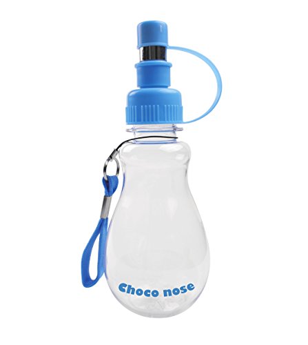 Product Cover Choco Nose H258 Modern Pet Portable Water Bottle, Small-Sized Dog (Up to 12 lb), Cat, Rabbit, Small Animal Travel Drinker, BPA Free, No Drip, 8 Oz. Nozzle Diameter: 16mm (Baby Blue)