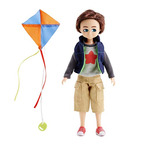Product Cover Lottie Kite Flyer Finn Boy Doll | Brown Hair and Green Eyes | Dolls For Boys and Girls | Perfect For 6 Year Old Boys and Girls
