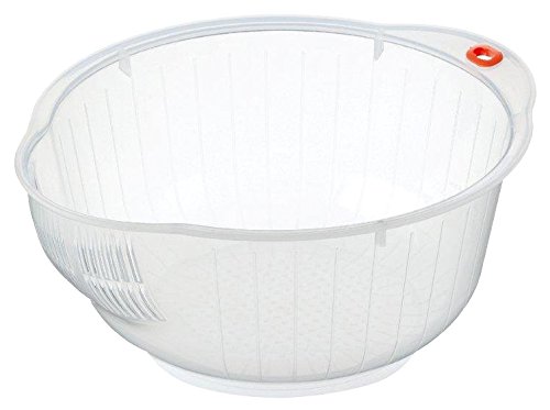 Product Cover Inomata Japanese Rice Washing Bowl with Strainer, 2 quart