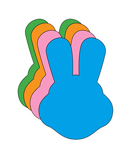 Product Cover Bunny with Ears Large Assorted Color Creative Cut-Outs, 5.5