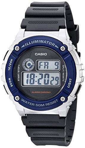 Product Cover Casio Unisex W-216H-2AVF Illuminator Watch With Grey Resin Band