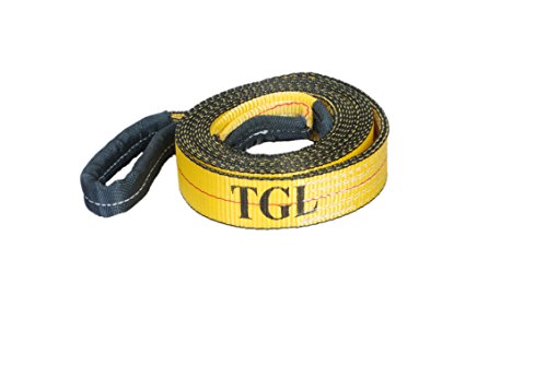 Product Cover TGL 2 inch, 20 Foot Tow Strap with Reinforced Loops 10,000 Pound Capacity