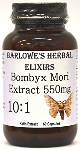 Product Cover Bombyx Mori Extract 10:1-60 550mg VegiCaps - Stearate Free, Bottled in Glass! Free Shipping on Orders Over $49!