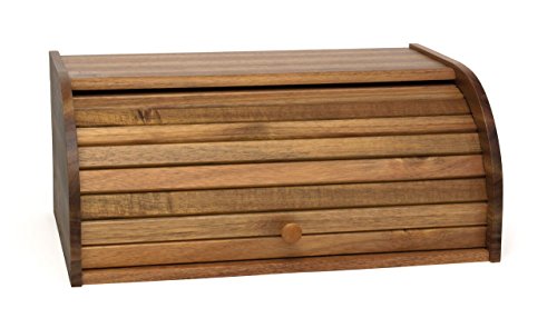 Product Cover Lipper International 1146 Acacia Wood Rolltop Bread Box, 16