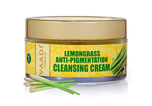 Product Cover Lemongrass Anti-pigmentation Herbal Facial Cleansing Creams - ALL Natural - Paraben Free - Sulfate Free - Suitable for Both Men and Women - Good for All Skin Types (Oily, Glowing, Dry, Normal, Combination, Sensitive) - 1.8 Ounces - Premium