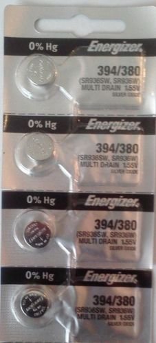 Product Cover 4 Pcs Energizer 394-380TS BUTTON CELL BATTERIES 394 OX