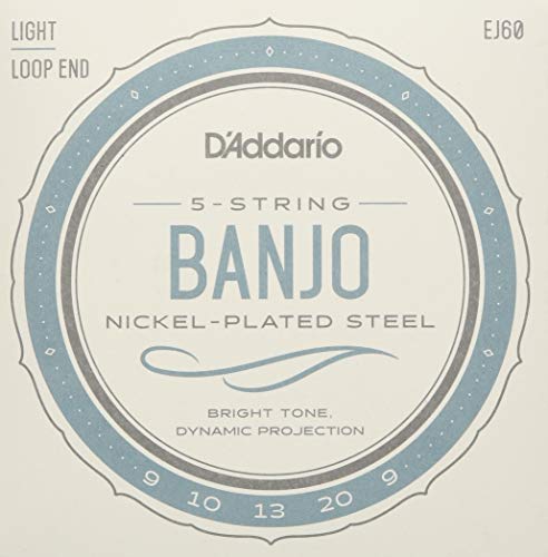 Product Cover D'Addario EJ60 Nickel 5-String Banjo Strings, Light, 9-20
