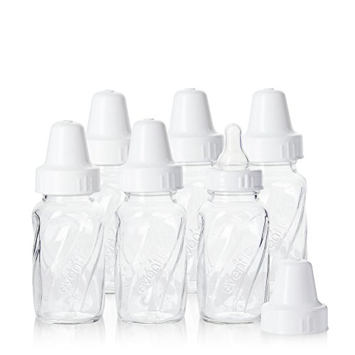 Product Cover Evenflo Feeding Classic Glass Twist Bottles, 4 Ounce (Pack of 6)