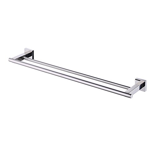 Product Cover KES Towel Bar, Towel Holder with Two Rod (23 Inch Polished SUS 304 Stainless Steel) Wall Mount Bathroom Shelf Rack Contemporary Style, A2201S60