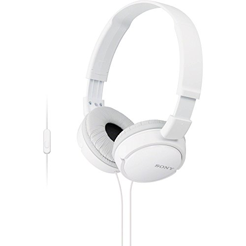 Product Cover Sony MDRZX110AP ZX Series Extra Bass Smartphone Headset with Mic (White)