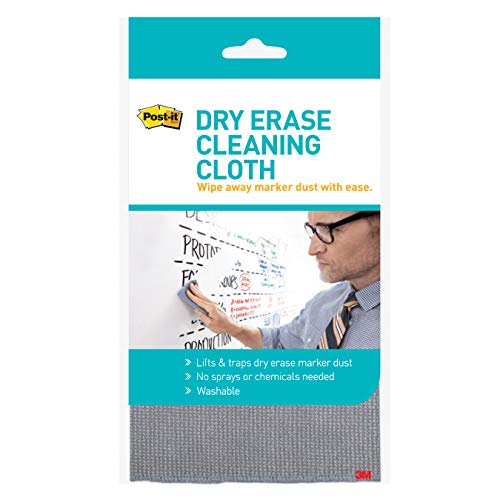 Product Cover 3M Post-It Dry Erase Cleaning Cloth, Grey, White (MMMDEFCLOTH)