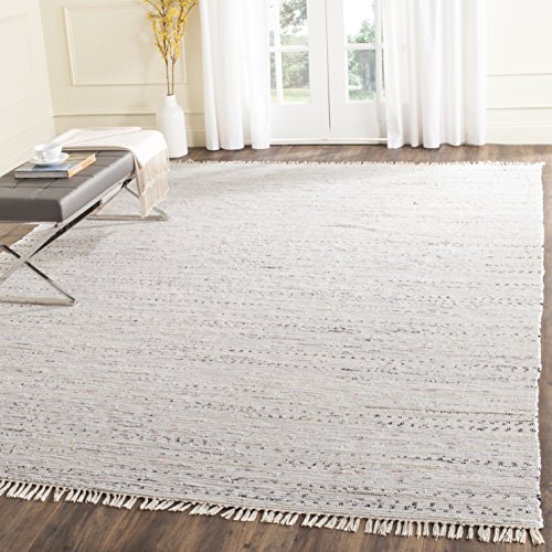 Product Cover Safavieh Rag Rug Collection RAR121G Hand Woven White and Multi Cotton Area Rug (9' x 12')