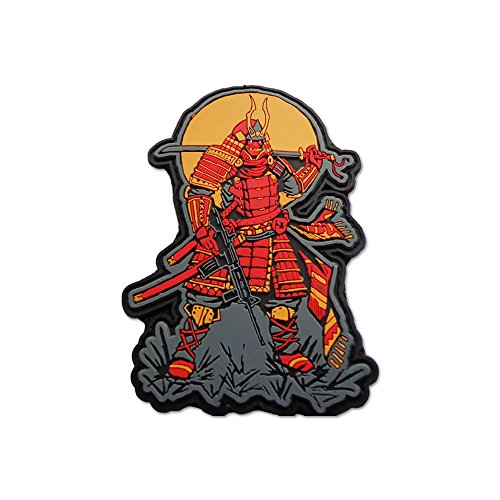 Product Cover Bastion Tactical Combat Badge PVC Morale Patch Hook and Loop Patch - Samurai