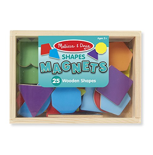 Product Cover Melissa & Doug 25 Wooden Shape and Color Magnets in a Box
