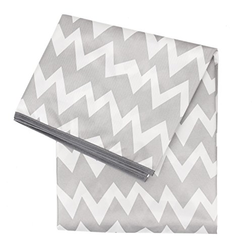 Product Cover Bumkins Splat Mat, Waterproof, Washable for Floor or Table, Under Highchairs, Art, Crafts, Playtime 42x42 - Gray Chevron