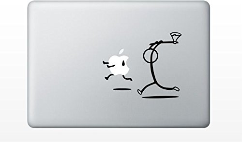 Product Cover Apple Running from Axe Guy Decal Sticker for Apple MacBook air and pro 11 13 15 17 Models