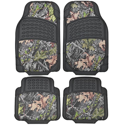 Product Cover BDK Camouflage 4 Piece All Weather Waterproof Rubber Car Floor Mats - Fit Most Car Truck SUV, Trimmable, Heavy Duty - MT-684-CM