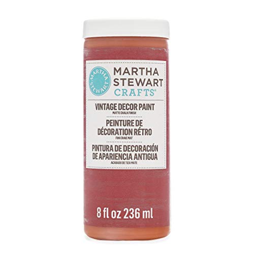 Product Cover Martha Stewart Crafts 33529 Martha Stewart Vintage Decor Matte Chalk Red Wagon, 8 oz Paint