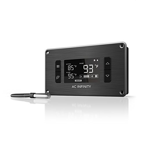 Product Cover AC Infinity Controller 2, Fan Thermostat and Speed Controller, Controls AIRPLATE, MULTIFAN, USB Fans and Devices, for AV Cabinet Cooling