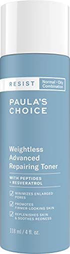 Product Cover Paula's Choice RESIST Weightless Advanced Repairing Toner, Niacinamide & Hyaluronic Acid, Wrinkles & Large Pores, Oily Skin, 4 Ounce