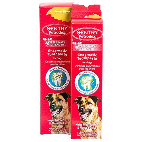 Product Cover Petrodex Enzymatic Toothpaste Dog Poultry Flavor, 6.2-Ounce (Set of 2) by Sentry Petrodex