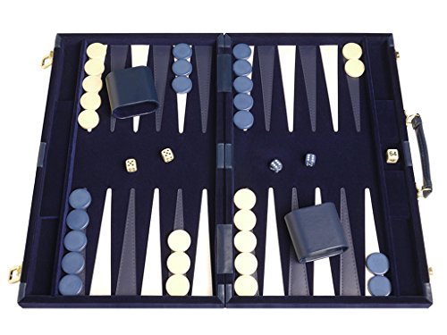 Product Cover Middleton Games Deluxe Backgammon Set - Board Game (Blue - 18