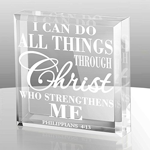 Product Cover Kate Posh - Philippians 4:13 - I can do all things through Christ who strengthens me Keepsake & Paperweight