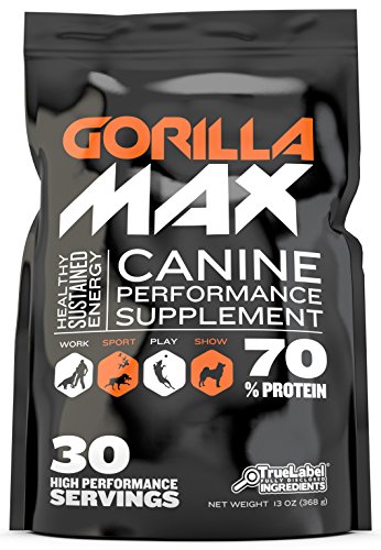 Product Cover GORILLA MAX Protein Muscle Supplement for Dogs Size:30 Servings 368 g