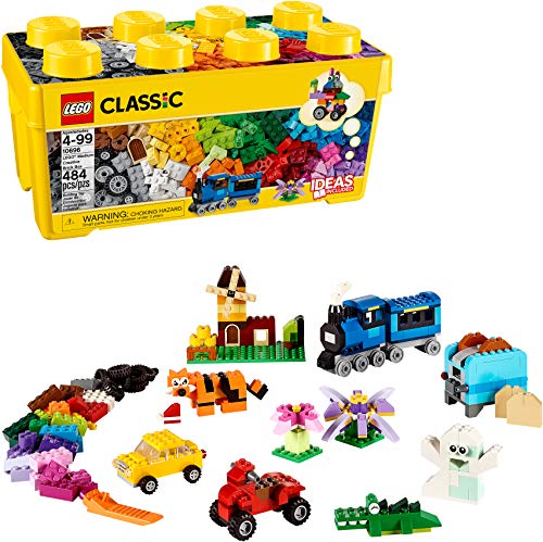 Product Cover LEGO Classic Medium Creative Brick Box 10696 Building Toys for Creative Play; Kids Creative Kit (484 Pieces)