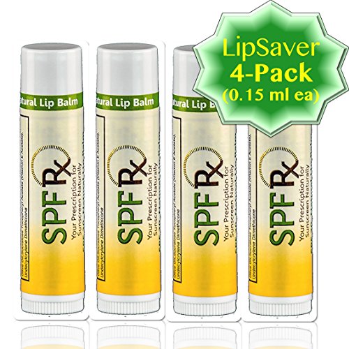 Product Cover SPF 30 Lip Balm Lipsaver 4 Pack - For Chapped, Sore, Cracked Lips - Best Lip Care Balm For Women, Men, Kids, Adults - Great Holiday Stocking Stuffer Gift Pack - 4 Pack