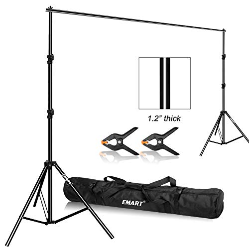 Product Cover Emart Photo Video Studio 9.2 x 10ft Heavy Duty Background Stand Backdrop Support System Kit with Carry Bag for Photography