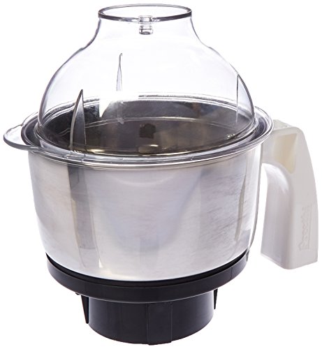 Product Cover Preethi MGA-504 Stainless Steel Genie Jar for Eco Twin, Plus/Chef Pro and Blue Leaf, 0.5-Liter, Silver