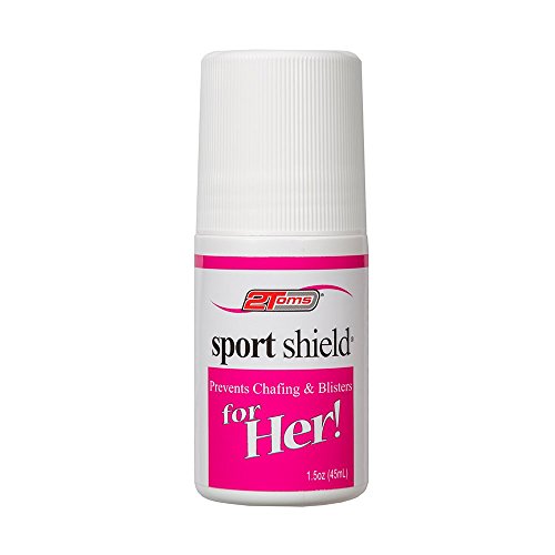 Product Cover 2Toms SportShield for Her - Chafing and Blisters Prevention, Waterproof, for Thigh Rubbing, Foot, Skin Friction and Anti Chafe Protection, 1.5 Ounce Roll-On Bottle