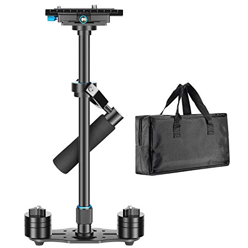 Product Cover Neewer Aluminium Alloy 24 inches/60 centimeters Handheld Stabilizer with 1/4 3/8 inch Screw Quick Shoe Plate for Canon Nikon Sony Other DSLR Camera Video DV up to 6.6 pounds/3 kilograms(Black)