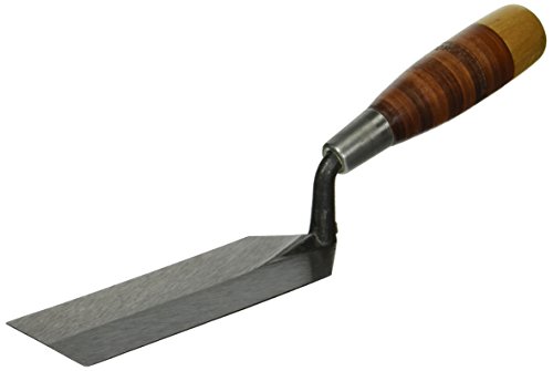 Product Cover W. Rose RO58-6L 6-Inch x 2-Inch Margin Trowel with Leather Handle, Steel Grey/Brown Leather